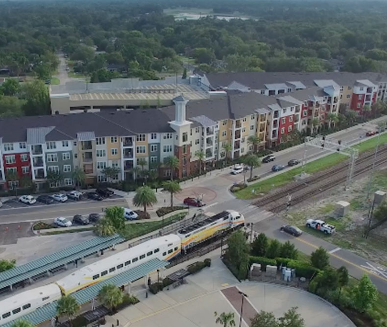 Ariel View of Station House Lake Mary