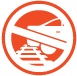 Safety Icon Don't Stop on the Tracks