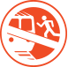 Safety Icons Moving Train